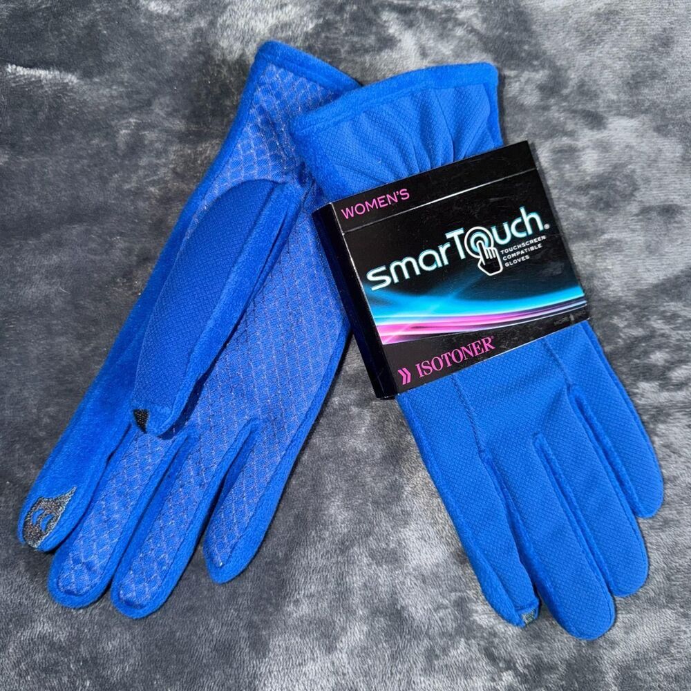 Totes-isotoner Women's Blue Gloves